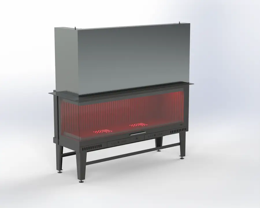 Steel Fire 150 cm Sol & Sağ Açık Asansörlü Şömine Haznesi · L Tipi Hazneler Sağ & Sol