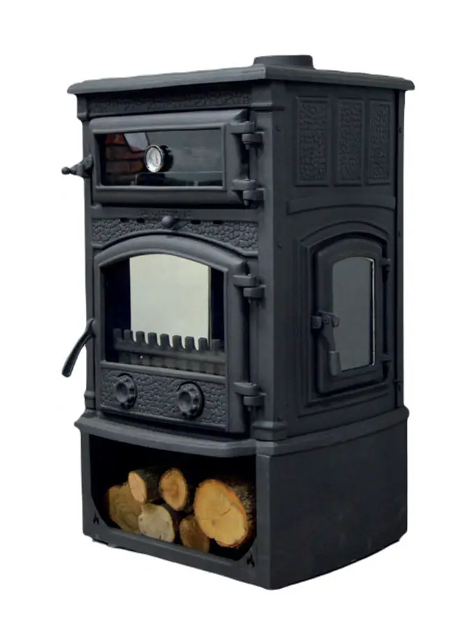 Sirius Maxi Style YK Odunluklu Fırınlı 4 Camlı · Döküm Soba