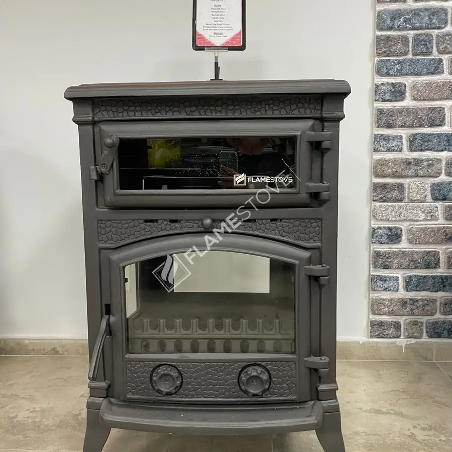 Flame Stove Sirius Maxi Fırınlı Döküm Nurtaş Şömine şömine haznesi