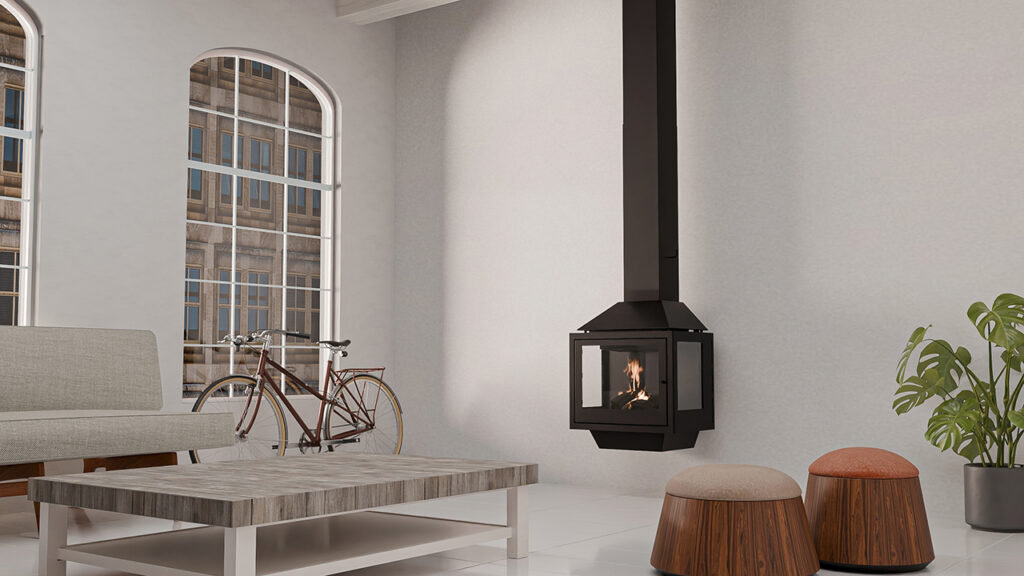 Steel Fire Ariadna Frontal · Orta Şömineler