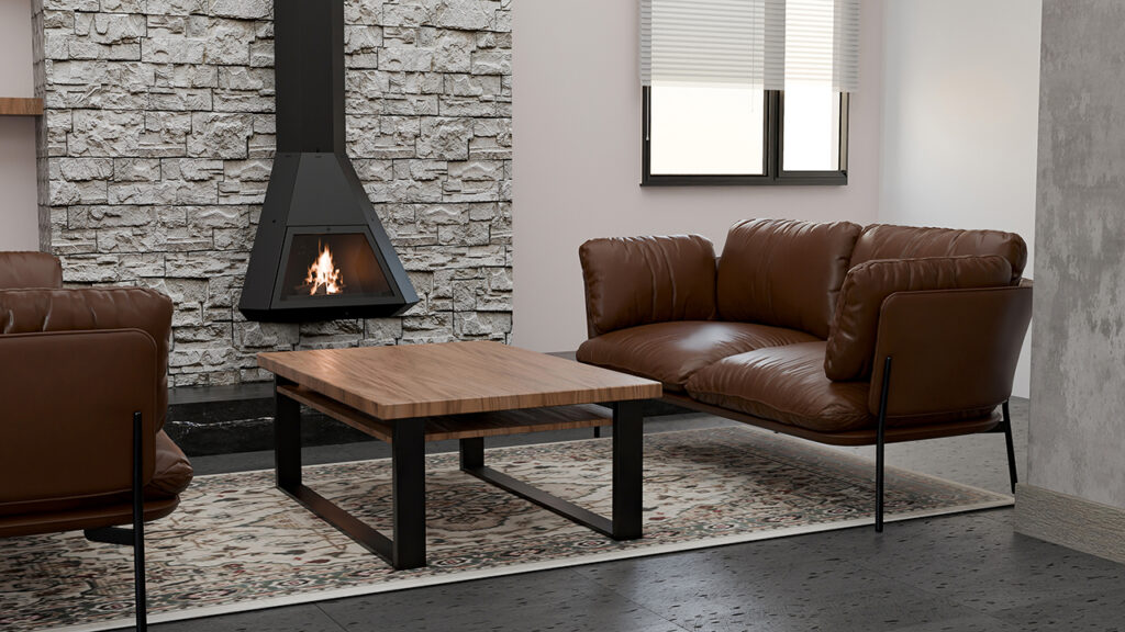 Steel Fire Arion Frontal şömine ürün fotoğrafı — Traforart