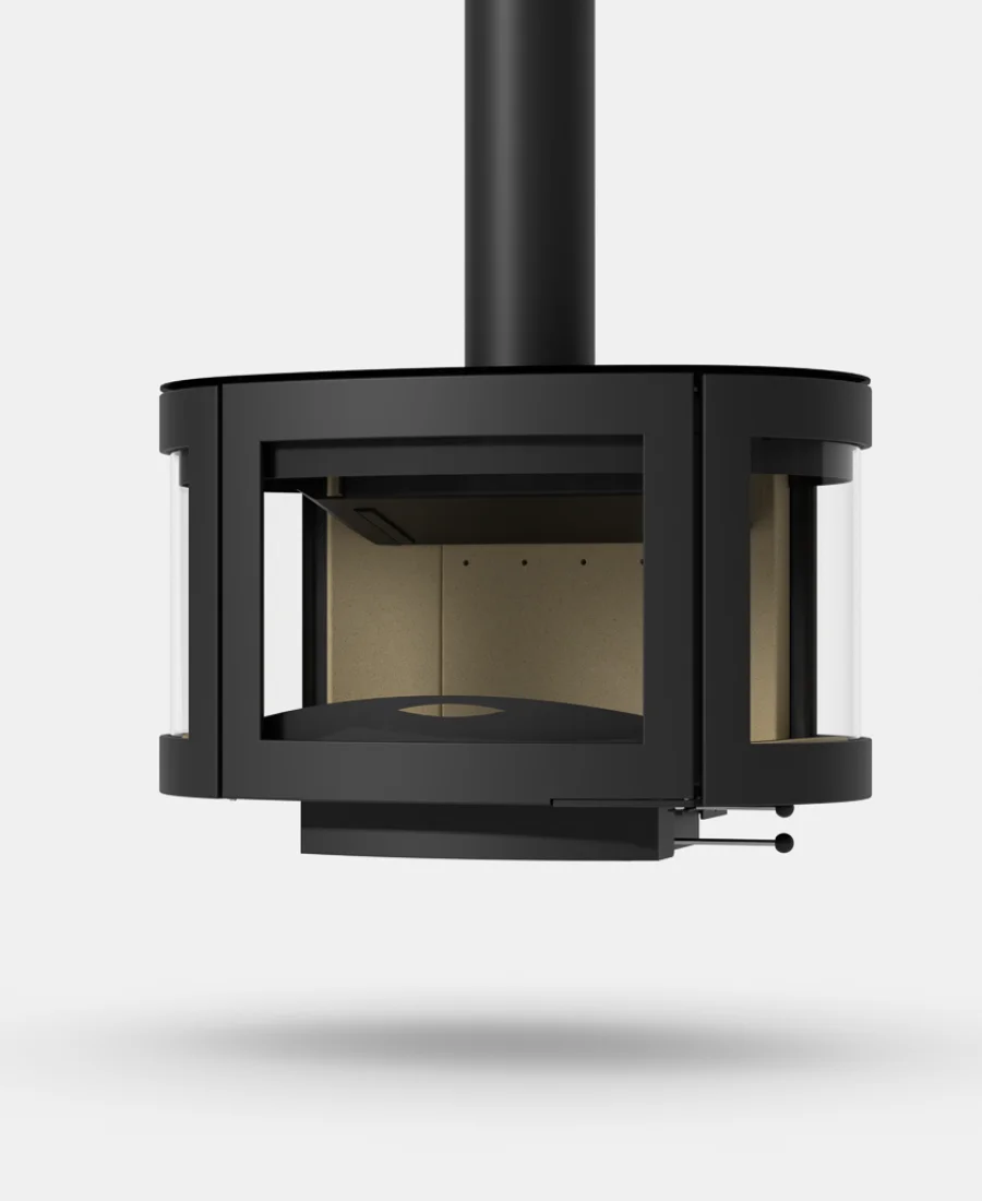 Steel Fire Black Pearl Nurtaş Şömine şömine haznesi